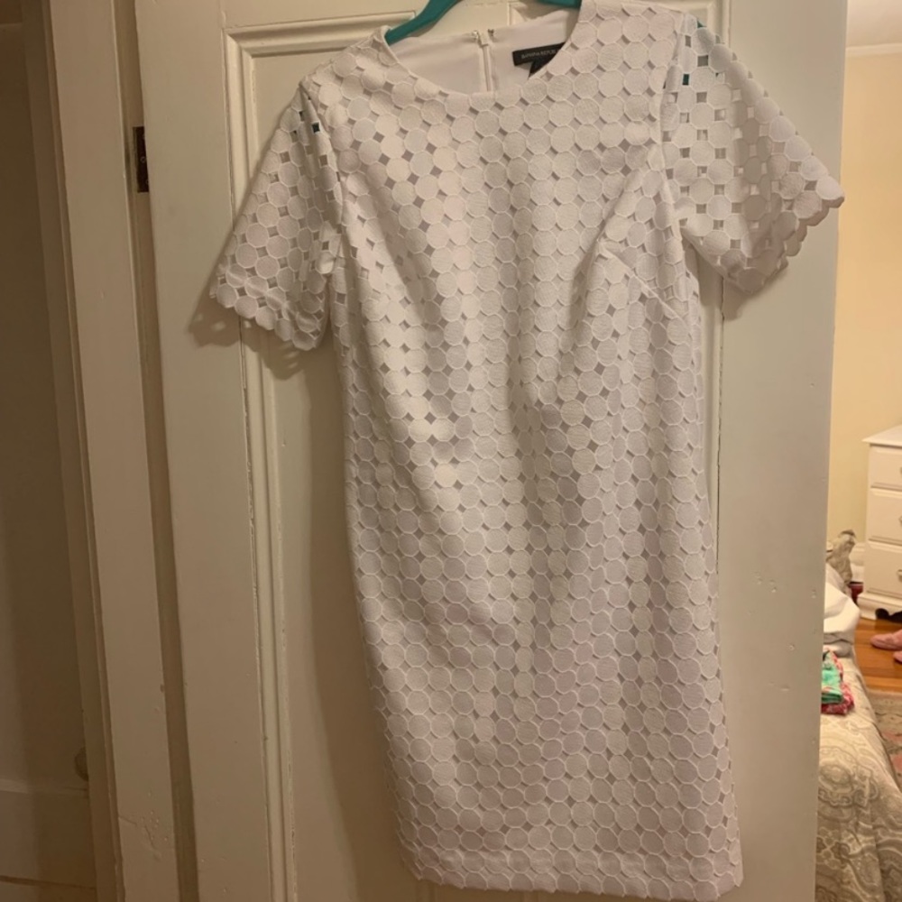 NWT Banana Republic White Short Sleeve Dress - Size 6